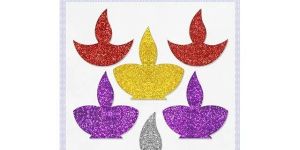 Glister Diya Glitter Sticker
