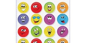 Handmade Smiley Sticker