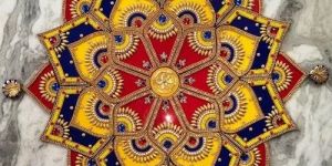 Multicolor Acrylic Rangoli