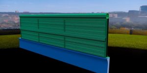 Bi-Absorptive noise barriers