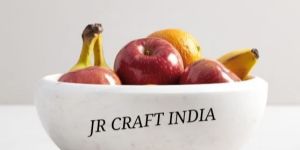 White Marble Fruit Bowl