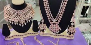 PInk Bridal Jewellery Set