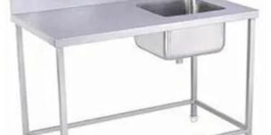 Stainless Steel Work Table with Sink
