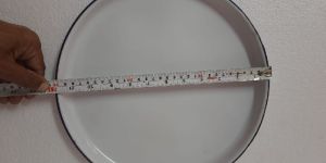 Rice White Enamel Plate