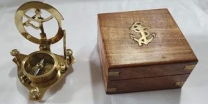 2.5 Inch Brass Sundial Direction Compass