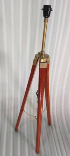 Wooden Floor Lamp Tripod Stand