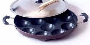 Non Stick Appam Patra with Steel Lid