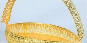 Iron Gold Plated Boat Tray