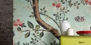 Floral Printed Wallpaper