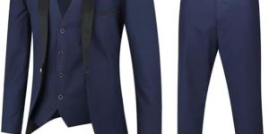 Dark Blue Wedding Suit Business Suit Couple Dating Suit