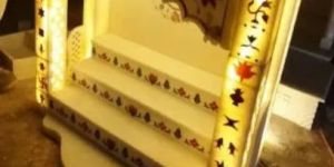 Fancy Lights Mounted Marble Temple