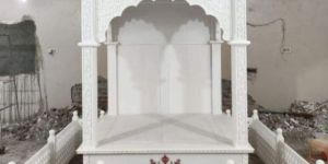 Outdoor White Marble Small Temple
