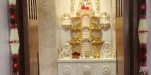 White Carved Marble Temple