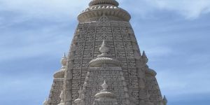 White Marble Temple Shikhar Dome
