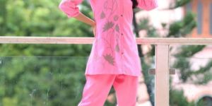 FINE PURE COTTON CO-ORD SET WITH APPLIQUE WORK