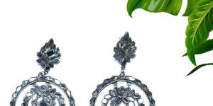 Mirror Chandbali Earring