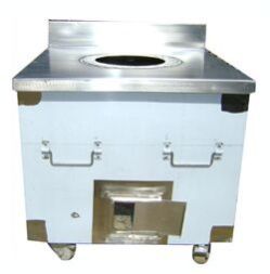 Stainless Steel Square Tandoor with Backflash