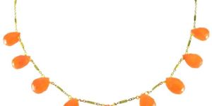 Orange Gemstone Necklace