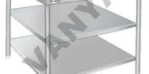 TABLE WITH 2 UNDER SHELVES