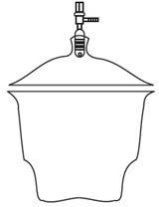 VACUUM DESICCATOR WITH COVER