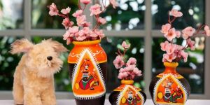 Printed Flower Vase