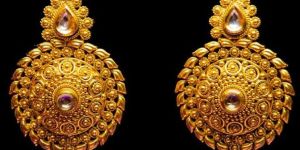 Gold Plated Kundan Earrings