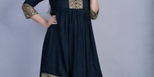 Ladies Black Ethnic Gown