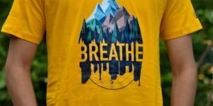 Mens Graphic Printed Round Neck T-Shirt