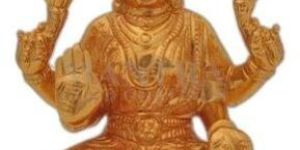 Gold Plated Lakshmi Statue