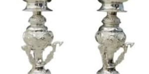 Silver Standing Diya