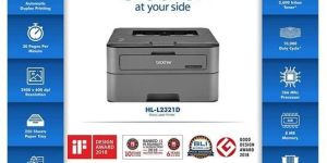 Brother HL-L2321D Single-Function Monochrome Laser Printer with Auto Duplex Printing