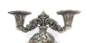 German Silver Candle Holder