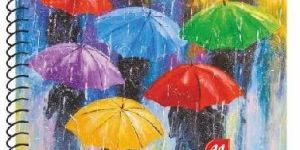 Lotus Colour Ruled Notebook