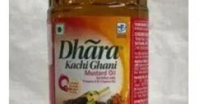 Dhara Kacchi Ghani Mustard Oil Bottle