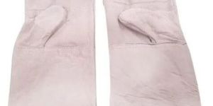 White Leather Hand Gloves