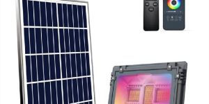 Solar Powered RGB Flood Light