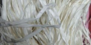 White Plain Rayon Raffia Yarn