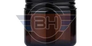 Candle Amber Glass Jar with Aluminium Cap