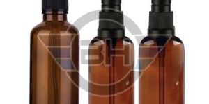 Plastic Amber Pump Bottle