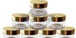 San Acrylic Jar with Golden Cap