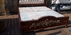 Hand Carved Wooden Bed