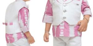 MM781 Pink Boys Pant Shirt Jacket Bow Tie Set