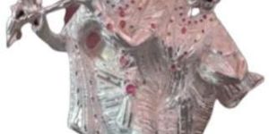 Silver Coated Krishna Radha Statue