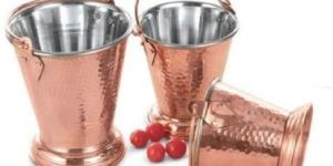 Brass Colored Curry Bucket