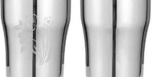 Stainless Steel Uno Classic Plain Laser Glass