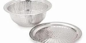 Steel Rice Kunda with Cover