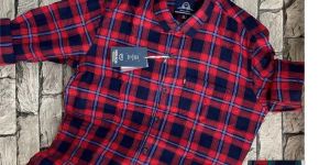 Mens Indigo Check Shirt