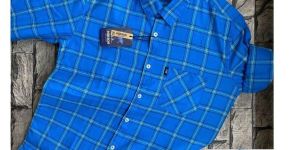 Mens Yarn Dyed Checks Print Shirt