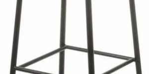 Wooden Top Iron Stool