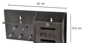 Wooden Black Key Holder